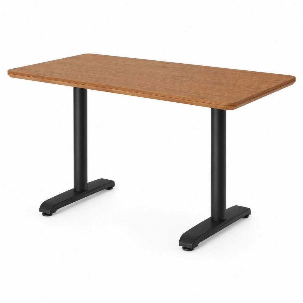 Esstisch rechteckig Eiche Dekor melaminharzbeschichtete Spanplatte Stahl 120 x 60 x 75 cm