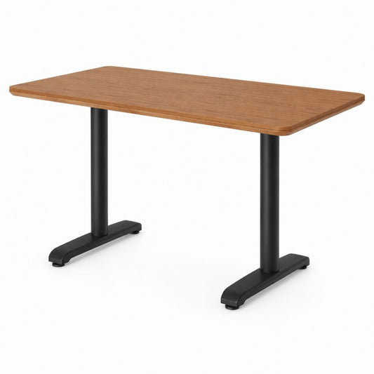 Esstisch rechteckig Eiche Dekor melaminharzbeschichtete Spanplatte Stahl 120 x 60 x 75 cm